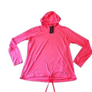 Under Armour Threadborne Train Hoodie Long‎ Sleeve Loose Heat Gear Women's Large